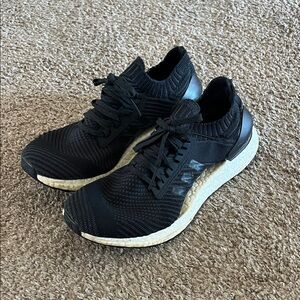 Adidas UltraBoost Black Knit Running Shoes